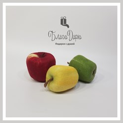 Композиция &quot;Молодильные Яблочки&quot;.
Необычный сувенир для друзей (каждому по яблочку), так и  в качестве композиции в интерьере