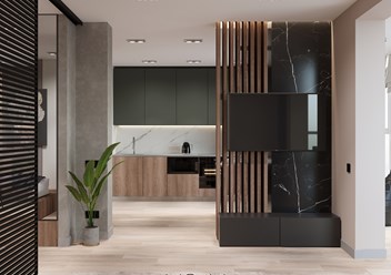 Project "Perfection" - дизайн двухкомнатной квартиры 53 м2 в Хабаровске. Студия дизайна интерьеров INGAIN