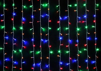 Гирлянды занавес