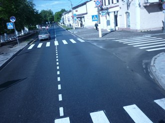 дорожная разметка ООО &quot;Нева Знак&quot; в г. Приозерск, 2010г.