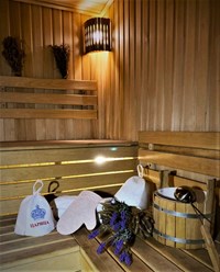 Сауна. Категория номера "Апартаменты"