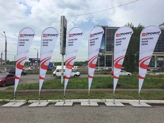 виндер-капля, оформление торгового комплекса