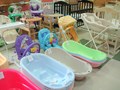 Ванночки для купания младенцев, шезлонги, стульчики для кормления