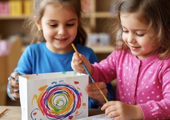 Художественная студия. Занятия для детей по направлению ДИЗАЙН. Роспись изделий из стекла, предметов интерьера, декорирование одежды.
Рисунок, живопись, композиция.