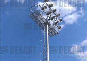 Мачта освещения со стационарной короной