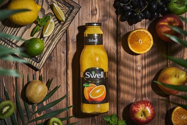 Swell Апельсин - Сок в стеклянной таре, пейте охлажденным | https://gotovitmama.ru/napitki/Swell-apelsin.html