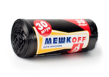 Мешки для мусора МЕШКОFF Особо прочные 30 л 30 шт в рулоне ПНД