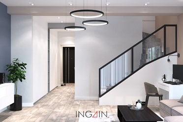 Project hotel "Simple house" - дизайн таунхауса 97 м2 в Хабаровске, КП Орехово. Студия дизайна интерьеров INGAIN