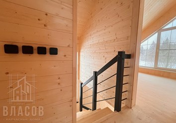 Барнхаус 6х10,5 м в КП Маньково Сергиево-Посадский р-н, под ключ с коммуникациями