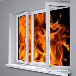 Окно противопожарное E30