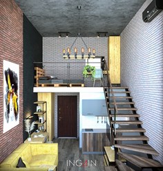 Project hotel "Apart Loft" - дизайн гостиничного номера 26,8 м2 в Хабаровске. Студия дизайна интерьеров INGAIN