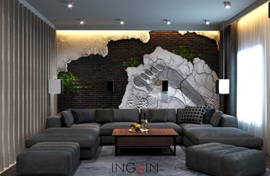 Project "Space" - дизайн двухуровневых 111 м2 в Хабаровске. Студия дизайна интерьеров INGAIN