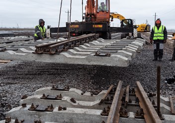 Работы по реконструкции железнодорожного пути для ОАО Северсталь