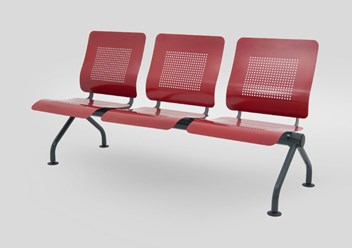 Многоместная секция в антивандальном исполнении – оптимальный вариант для вокзалов, аэропортов, стадионов, холлов школ, коридоров больниц, поликлиник и общежитий.