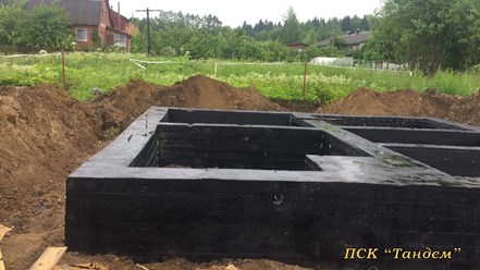 Устройство ленточного фундамента