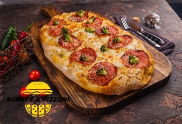 Пиццони с чоризо и брокколи большая