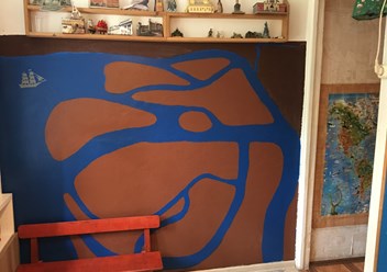 Стена для рисования мелом