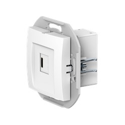Розетка скрытой установки CADUCEUS ALING PRESTIGE USB, тип С, для зарядки, 1-го устройства, 3А, 5В=, 250В~, механизм