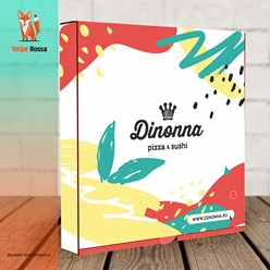 Разработка дизайна упаковки для пиццерии Dinonna