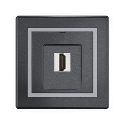 Розетка скрытой установки CADUCEUS ALING PRESTIGE с модулем Keystone HDMI тип A-A