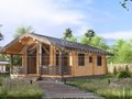 Проект дома из клееного бруса "Вуокса" 65 м2