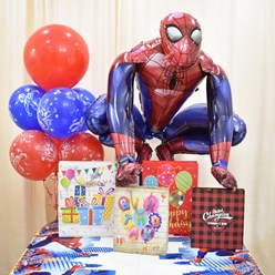 Воздушные шары на день рождения в стиле Человек Паук