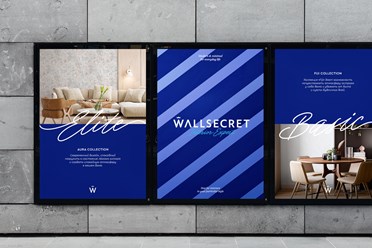 Разрботка названия, брендинг и визуальный стиль для обойного бренда Wallsecret