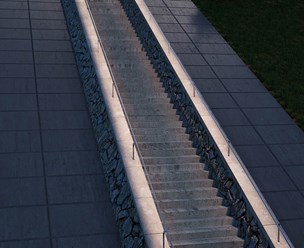 Подсветка лестницы, Медео, Казахстан