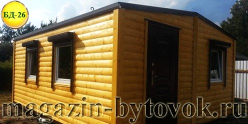 Дачный домик из двух бытовок. Источник: magazin-bytovok.ru