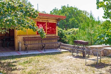 Беседка с мангалом