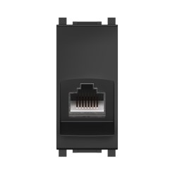Розетка CADUCEUS ALING EXPERIENCE компьютерная, с модулем Keystone RJ45 8P8C cat.6, UTP, модульная, для скрытой проводки, механизм