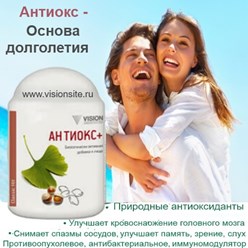 Антиокс Vision - природные антиоксиданты, иммунитет https://visionsite.ru/katalog-vision/