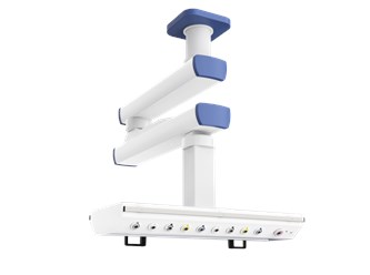 Потолочная двухплечевая медицинская консоль CADUCEUS C2E-A