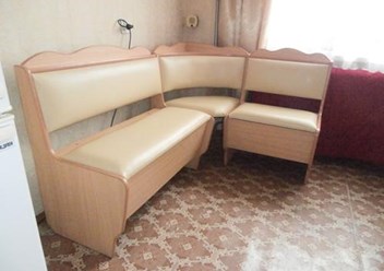 Обтяжка кухонного уголка