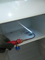 Ремонт испарителя холодильника Бирюса