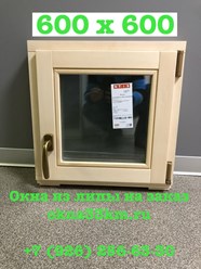 Окно из липы 60х60