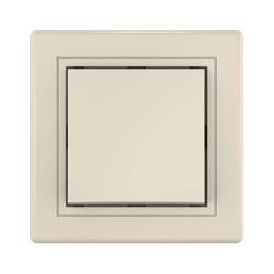 Встраиваемый одноклавишный выключатель CADUCEUS ALING PRESTIGE, 10АХ, 250В~