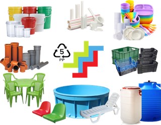 Вмв принимает для дальнейшей переработки различные виды полипропилена с маркировкой 5-PP