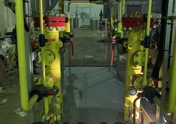Узел очистки и редуцирования газа