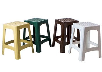 Табурет пластиковый 27,7 х 27,7 х 460, см 
https://ug-plastic.ru/