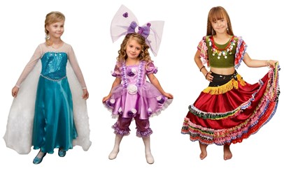 Карнавальные костюмы для девочек в ассортименте