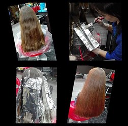 Обучение мелированию волос, на курсах парикмахеров в учебном центре asta-La-vista.