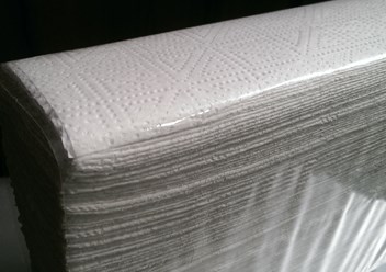 Листовые полотенца 22х23 см., Z-сложение, 2 слоя, белые, целлюлоза 100%, 20шт/кор.