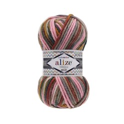 Пряжа Суперлана Макси мультиколор Ализе