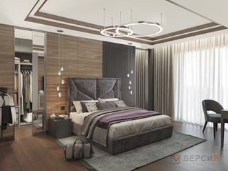 Спокойная спальня для современной квартиры