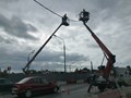 Строительство наружного освещения на строй площадке