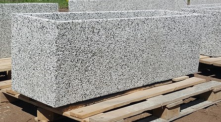 Вазон Севилья из бетона с крошкой из натур. камня