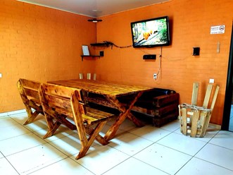 Зона отдыха в бане/сауне.