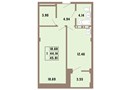 Планировка 1 комнатной квартиры