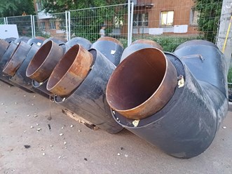 Отводы в ППУ изоляции